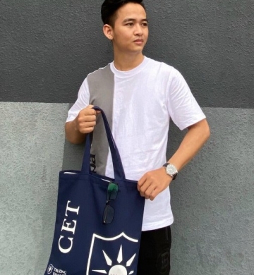 TÚI VẢI CANVAS XANH VAVY