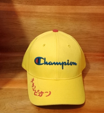 NÓN CHAMPION 2 MÀU VÀNG TRẮNG